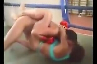 Beautiful Russian womens bikini wrestling match choking female wrestling sideheadlock