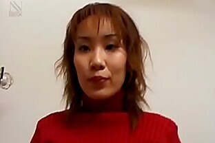 Yuki Yoshida with hairy twat gets cum on face from sucking dicks - More at