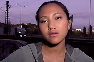 Pickedup asian publicly doggystyled outdoors 8 min