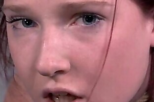 Hair bondage sub face slapped 6 min