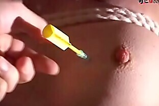 Nipples in Body paint extreme