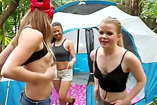 Fine young teens butt naked camp out hungry for a big cock