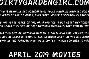 APRIL 2019 updates at Dirtygardengirl - anal fisting prolapse extreme dildos!!! 6 min