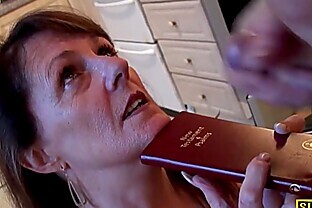 Bible bashing sub slut doggystyled 10 min