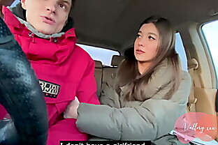 SPY CAMERA Real russian blowjob in car with conversations 7 min