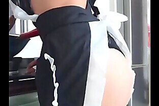 美廚娘用瓶子自慰喷水 8 min
