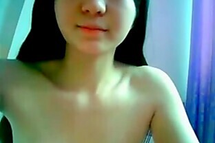 Skinny Adorable Asian 18yo Masturbating For Orgasm  10 min