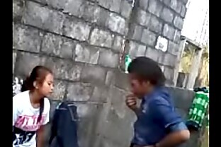 village girl fucking with friend at broken house