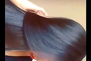 Long hair beautiful babes dance and hair play 2015