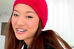 Bigcock loving asian teen facialized