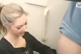20yr old coed sucking dick in airplane bathroom