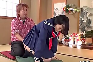 Japanese in Sweater Cum in mouth