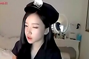 hot asian female police officer strips off duty me so horney -
