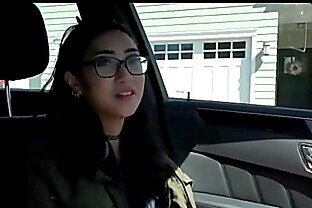 NERDY ASIAN TEEN FLASHES HER TITS IN PUBLIC AND FUCKED HARD