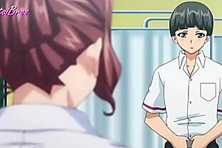 hentai student turn his own teacher into sex slave