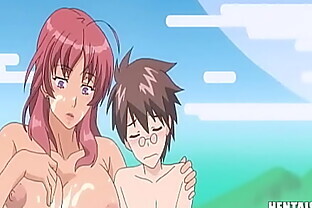 Boy crushes on his land lady  Uncensored With ENG Subs