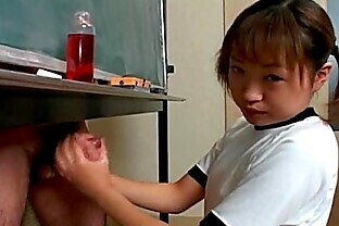 Japanese Cheerleader and Pervert Moaning