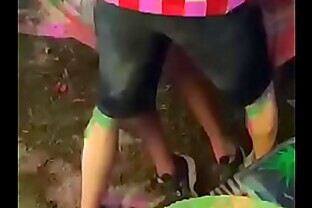 Negão comendo branquinho indefeso no sítio