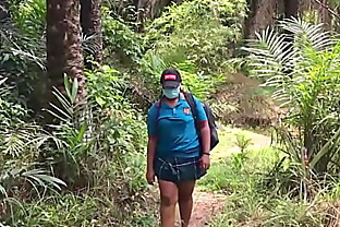 University Girl Missed Her Way To The Forest And Got Fucked By Two Bike Men And She Give Them All Styles