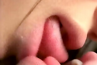 Hot Asian girls kissing