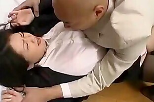 Office Lady By Her Boss Getting Her Hairy Pussy Fingered On The Floor In