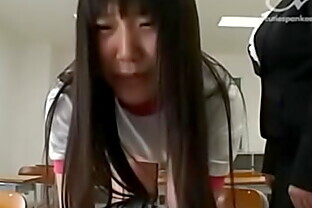 Cute japanese teen spanked by her teacher