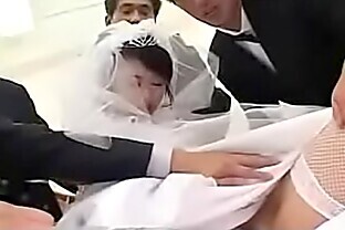Kinky Japanese bride is the gift of both her husband an