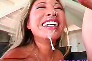 Asian girl gets gangbanged