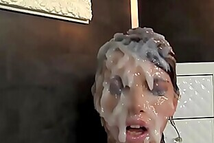 Slime covered glam babe