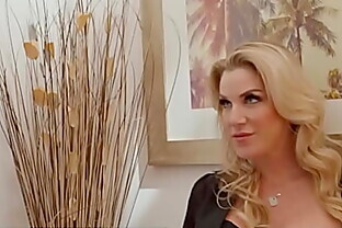 Naughty America - Busty Blonde Kayla Paige fucks mechanic with husband's permission