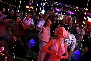 Julie Rage  blonde slut fucking on stage