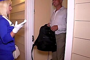 Sexy Air Hostess Gets Fucked