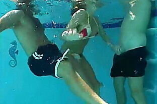 Sandy Knight Underwater Threesome