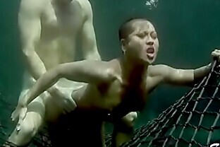 Underwater anal sex