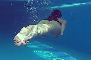 Underwater Hungarian teen Kittina Clairette
