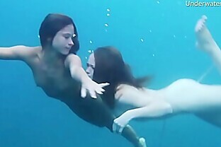 Girls on Tenerife underwater lesbians