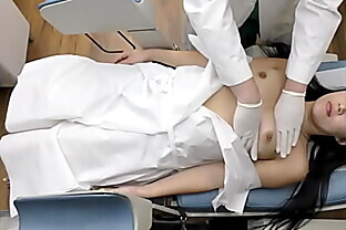 Shy Blaire Celeste & Asian Channy Crossfire Get Yearly Checkup From Doctor Tampa & Stacy Shepard! Exclusively From GirlsGoneGynoCom!