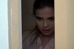 Beautiful horny niece watches grandpa read his porno