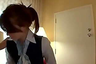 Stewardess Brunette Milf gets tricked into anal!