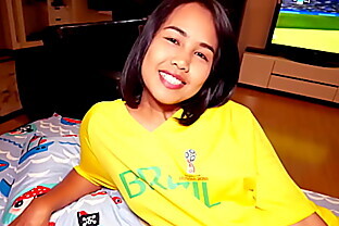 World Cup watching with cute Thai teen Lily Koh which we both enjoyed doing