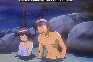 Hentai teen couple in bed