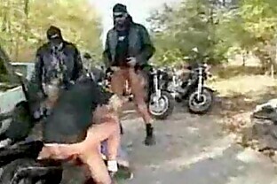 Biker Babe Gang Bang