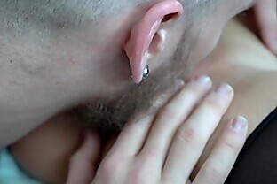 Pierced clit Short hair orgasm