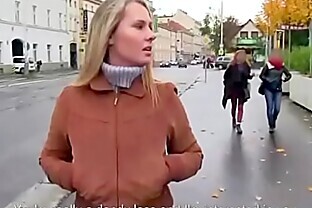 Russian Nympho with Tampon Public
