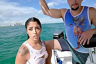 Illegal Cuban Immigrant Tricked Into Sex On a Boat - Vanessa Sky