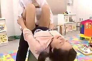 Japanese student forced orgasm and sex in library 3