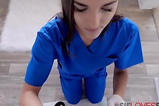 Nurse cares for her brothers hardon- Jesse blue
