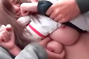 Japanese girl forced and face fucked outdoors pt 1