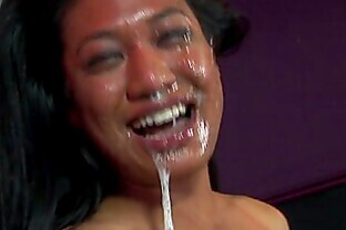 Extreme caged Asian blowjob from Lyla Lei