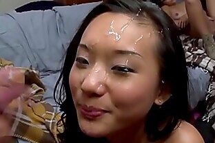 Asian teen gets facial